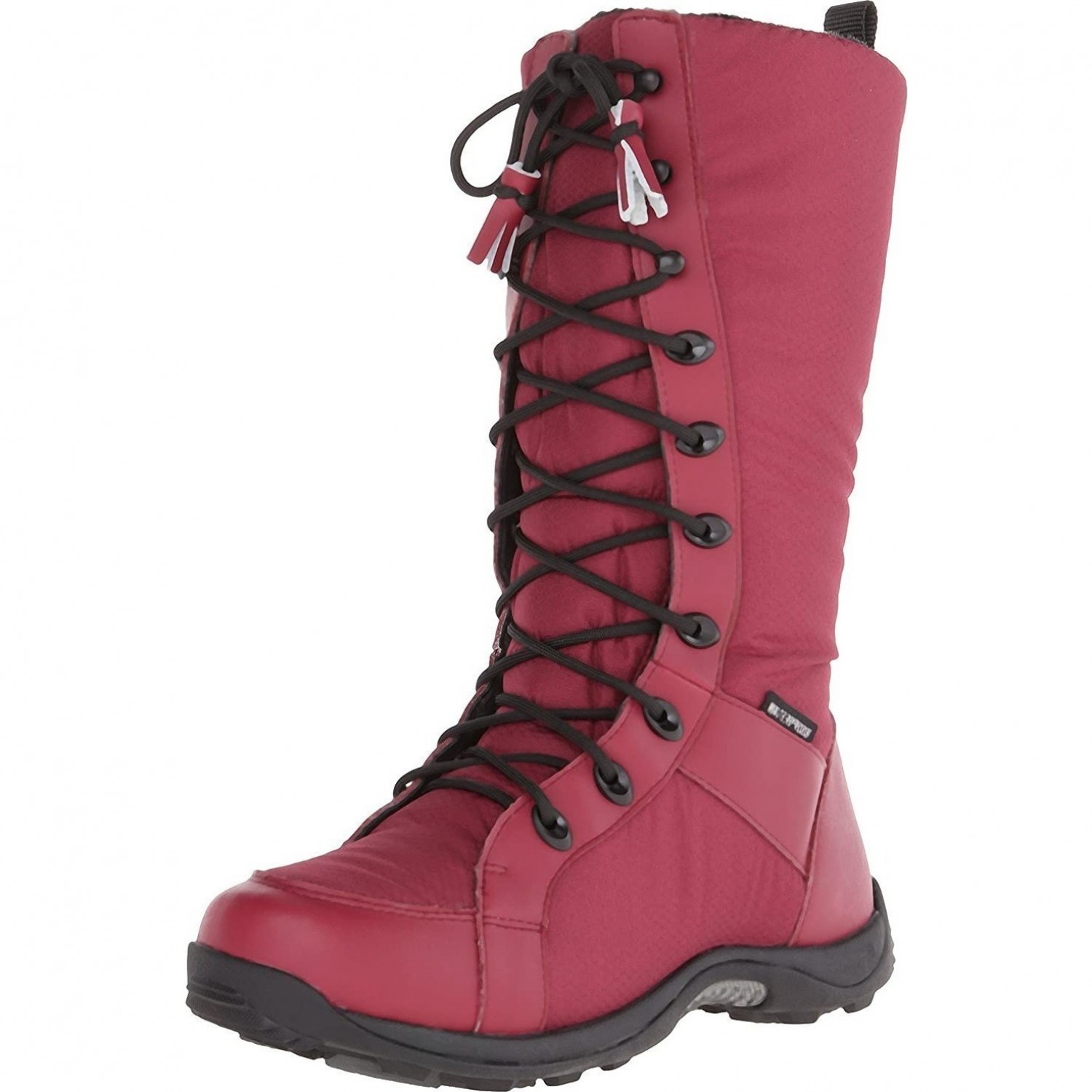 Dark red deals combat boots